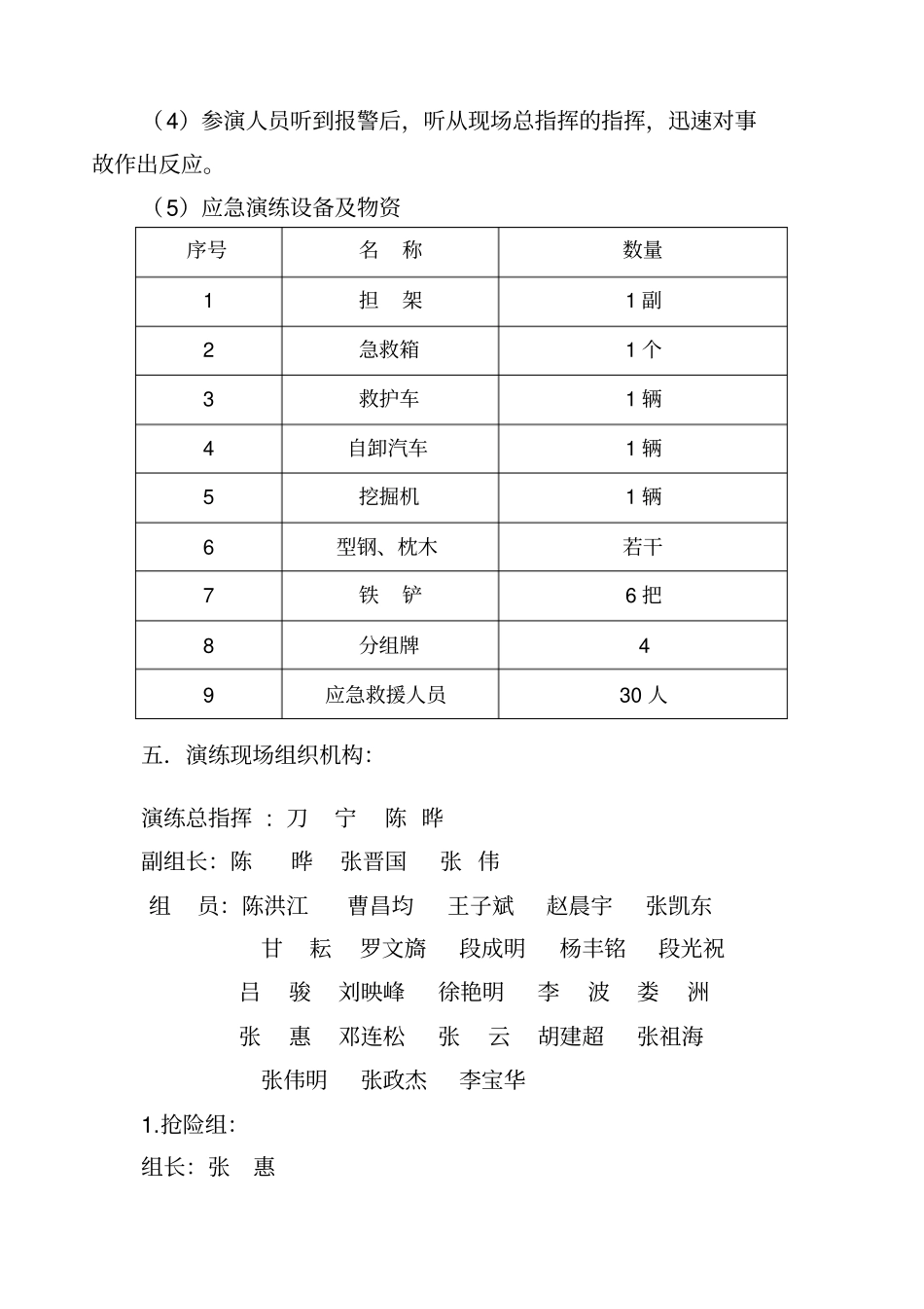 隧道防坍塌事故应急预案演练_第3页