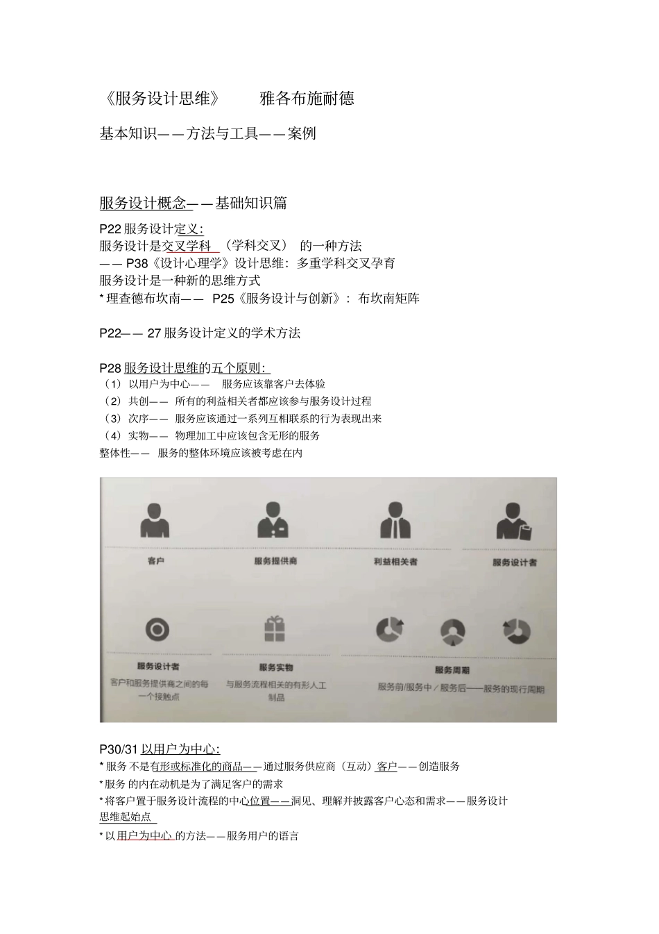 雅各布施耐德服务设计思维读书笔记_第1页