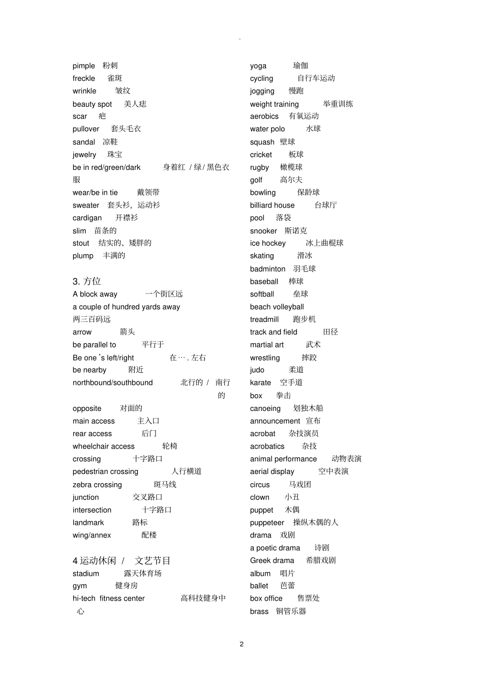 雅思听力单词必备_第2页