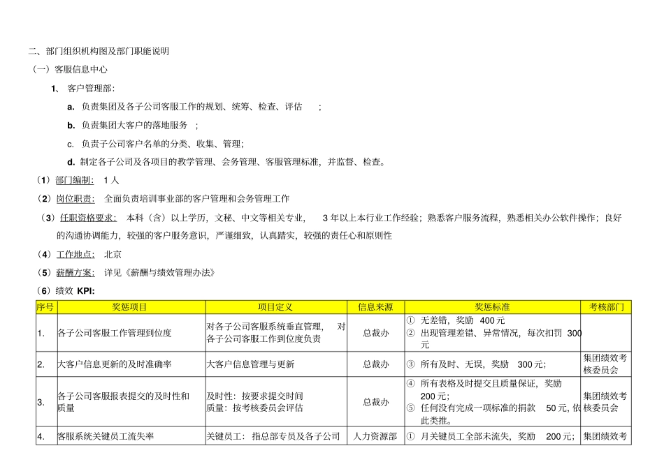 集团组织架构及职责说明_第2页