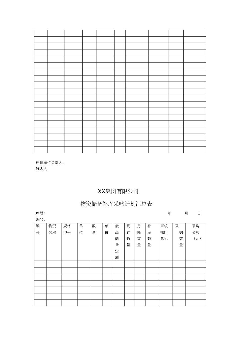 集团采购管理表单_第2页