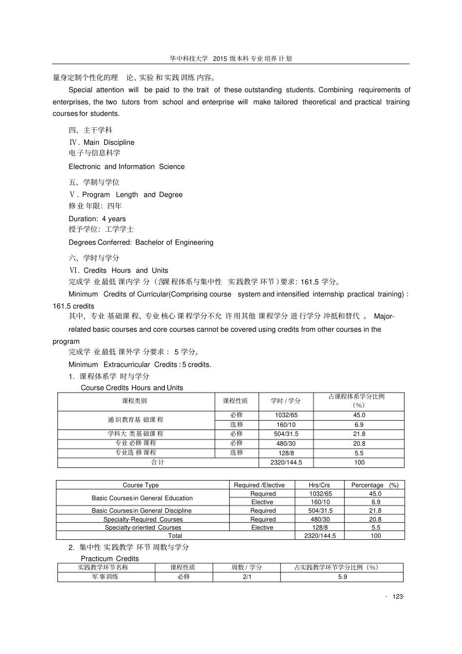 集成电路设计与集成系统卓越计划班本科培养计划_第3页