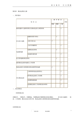 集成运算放大器