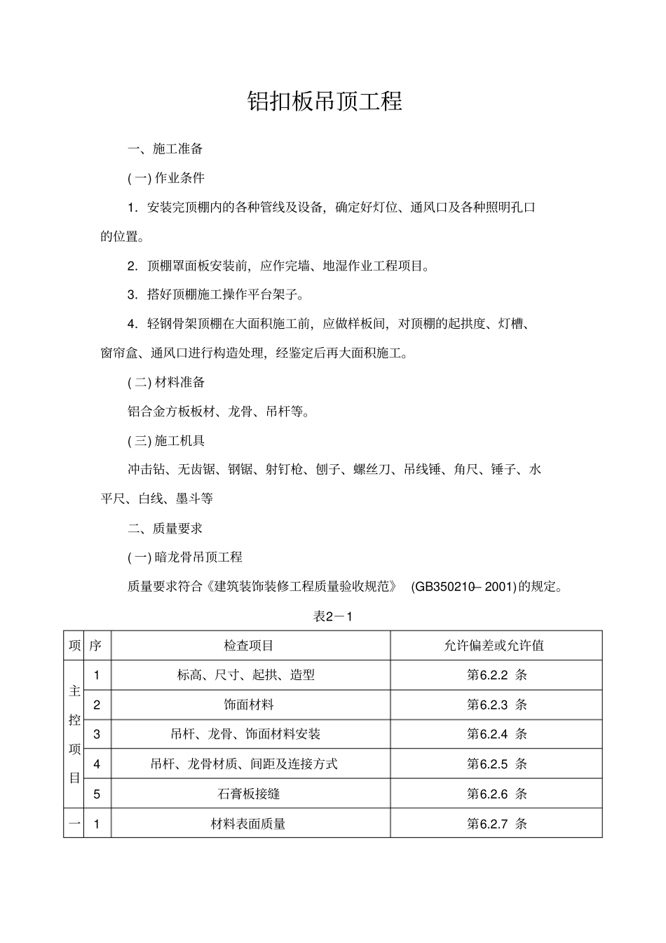 集成铝扣板吊顶工程施工工艺_第1页