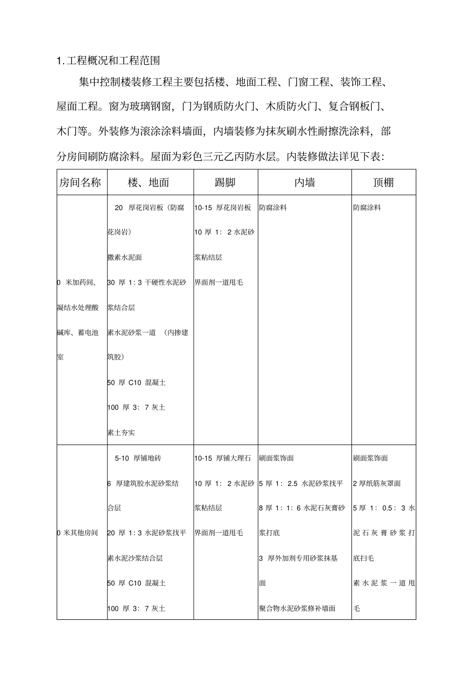 集控楼装修施工方案_第2页