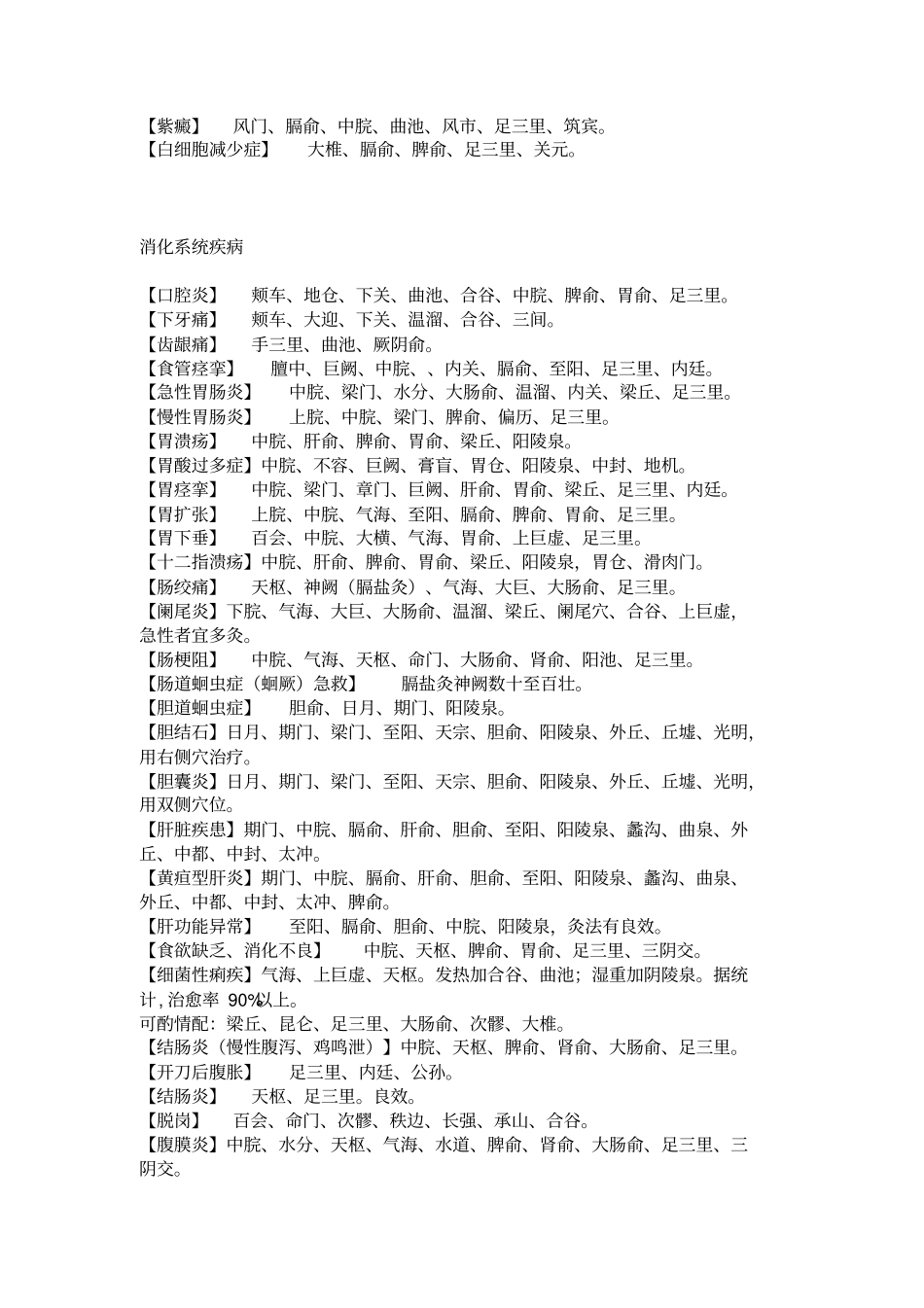 集齐艾灸取穴治疗各种病症分析_第3页
