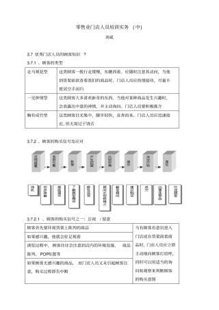 零售业门店人员培训实务中