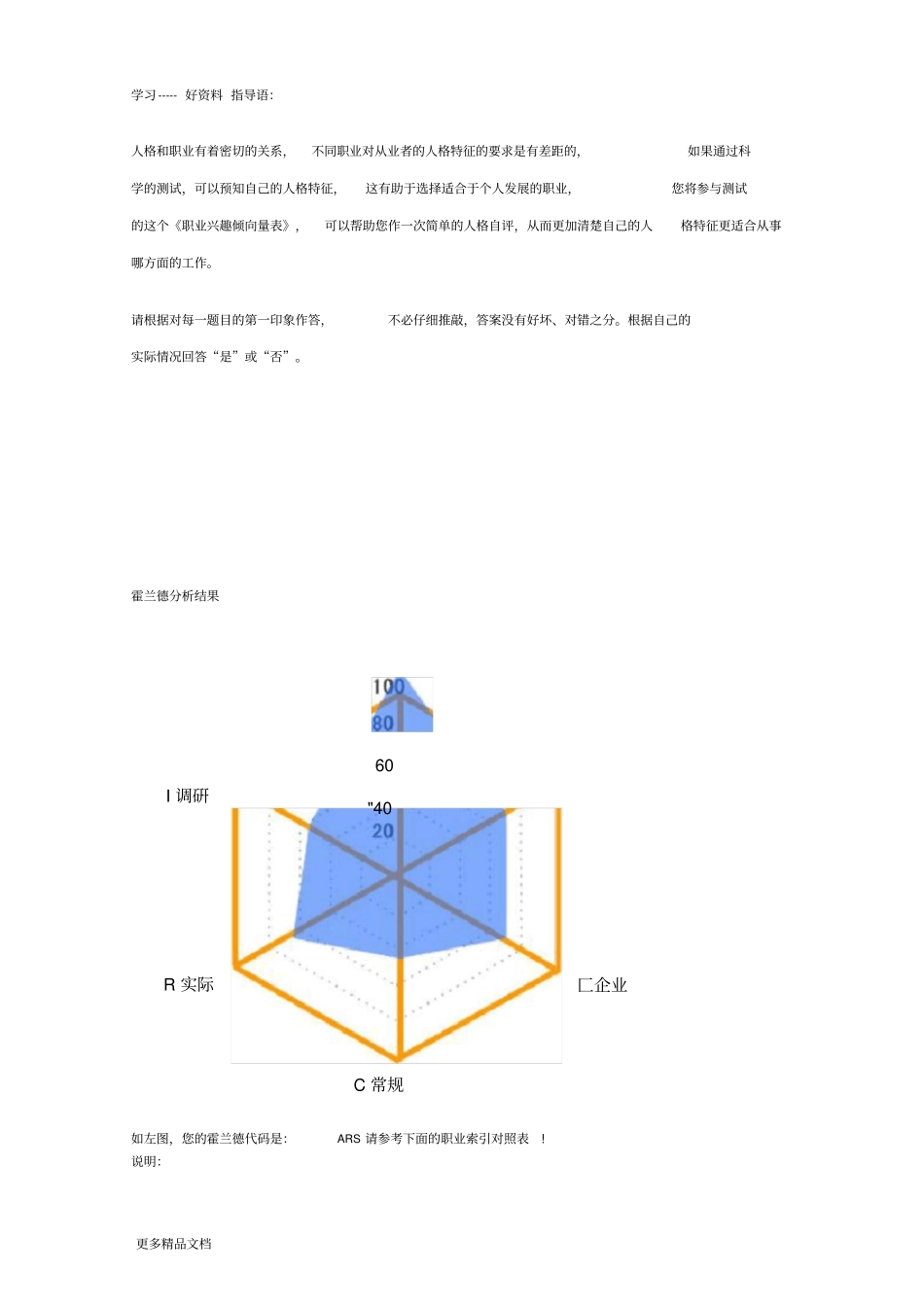 霍兰德SDS职业兴趣测试结果分析教学内容_第2页