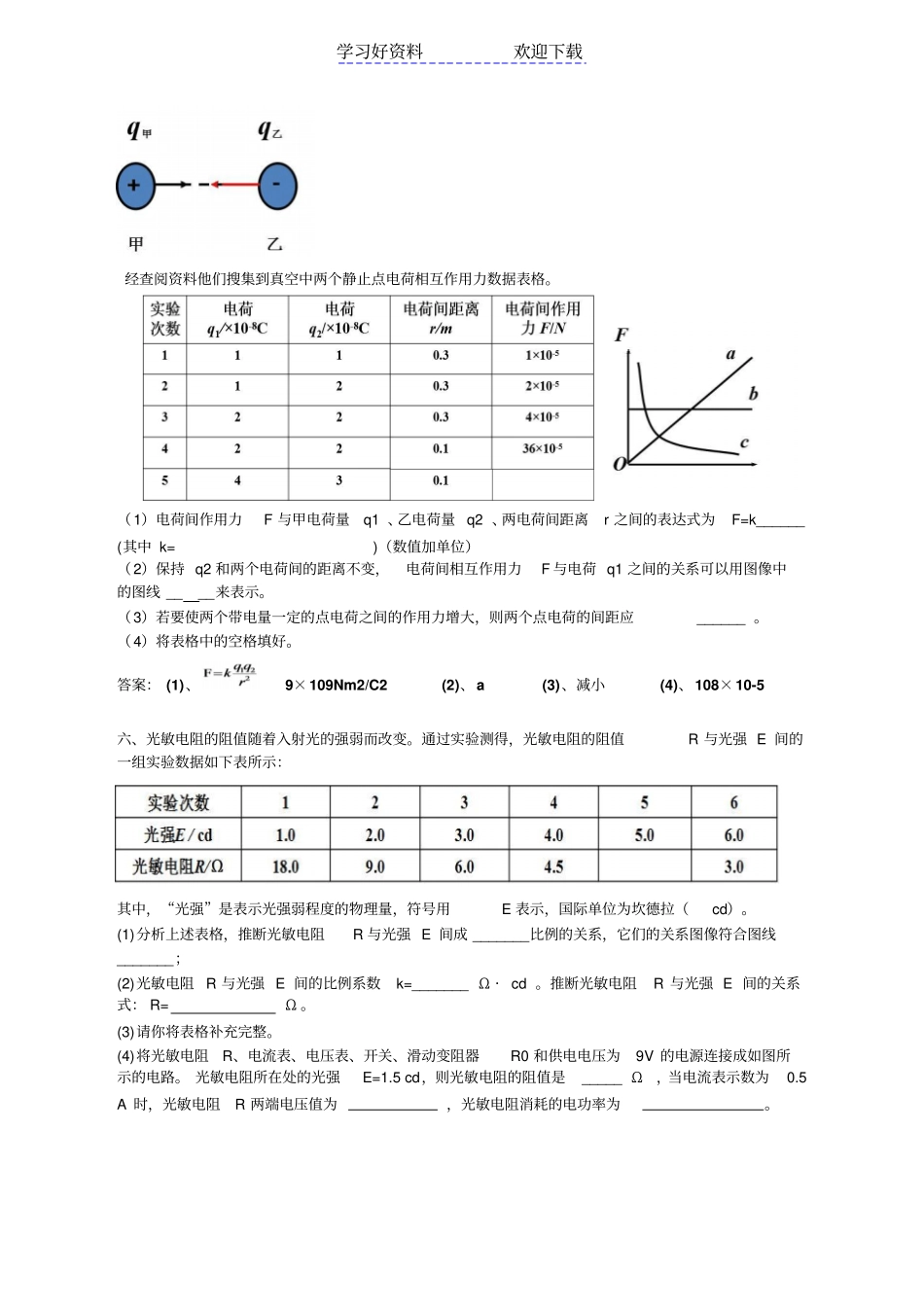 青岛中考物理归纳探究复习专题_第3页