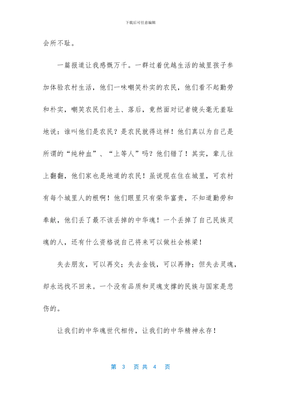 爱国演讲稿：我的中华魂_第3页