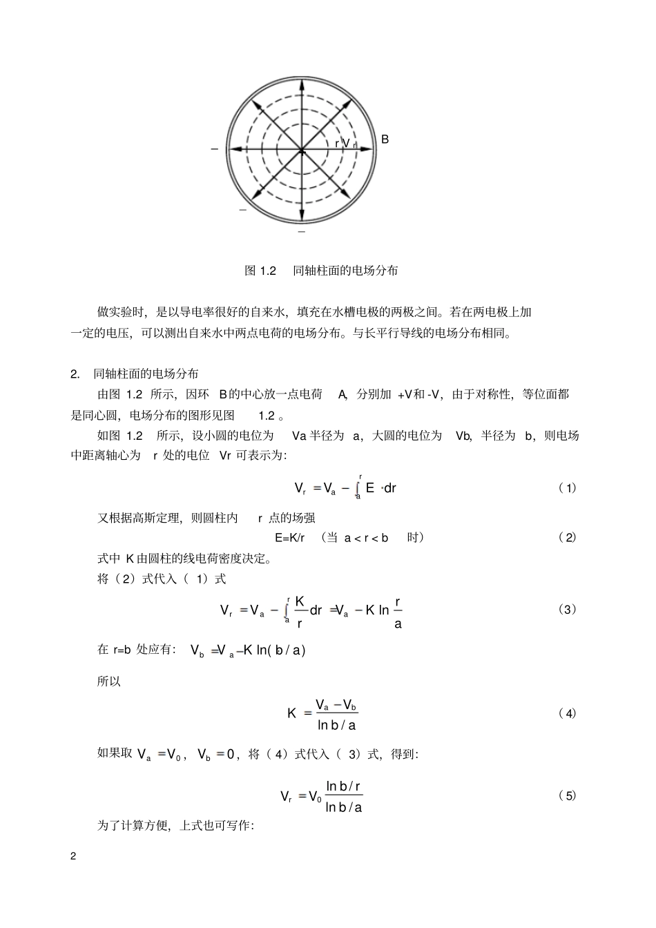 静电场电力线与等位线绘制_第2页