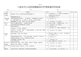 静疗质量标准