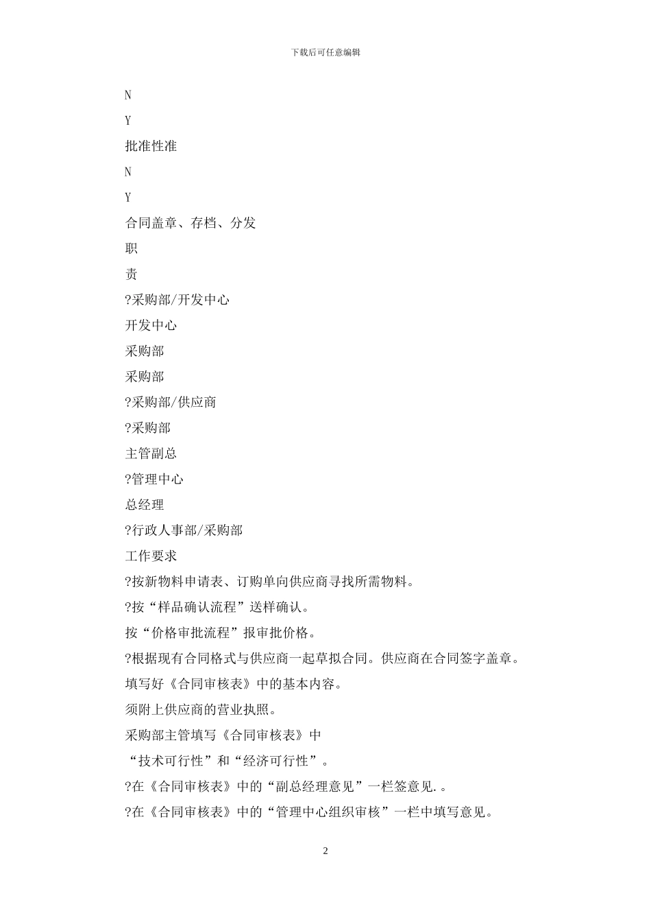 物料采购流程采购合同评审流程6_第2页