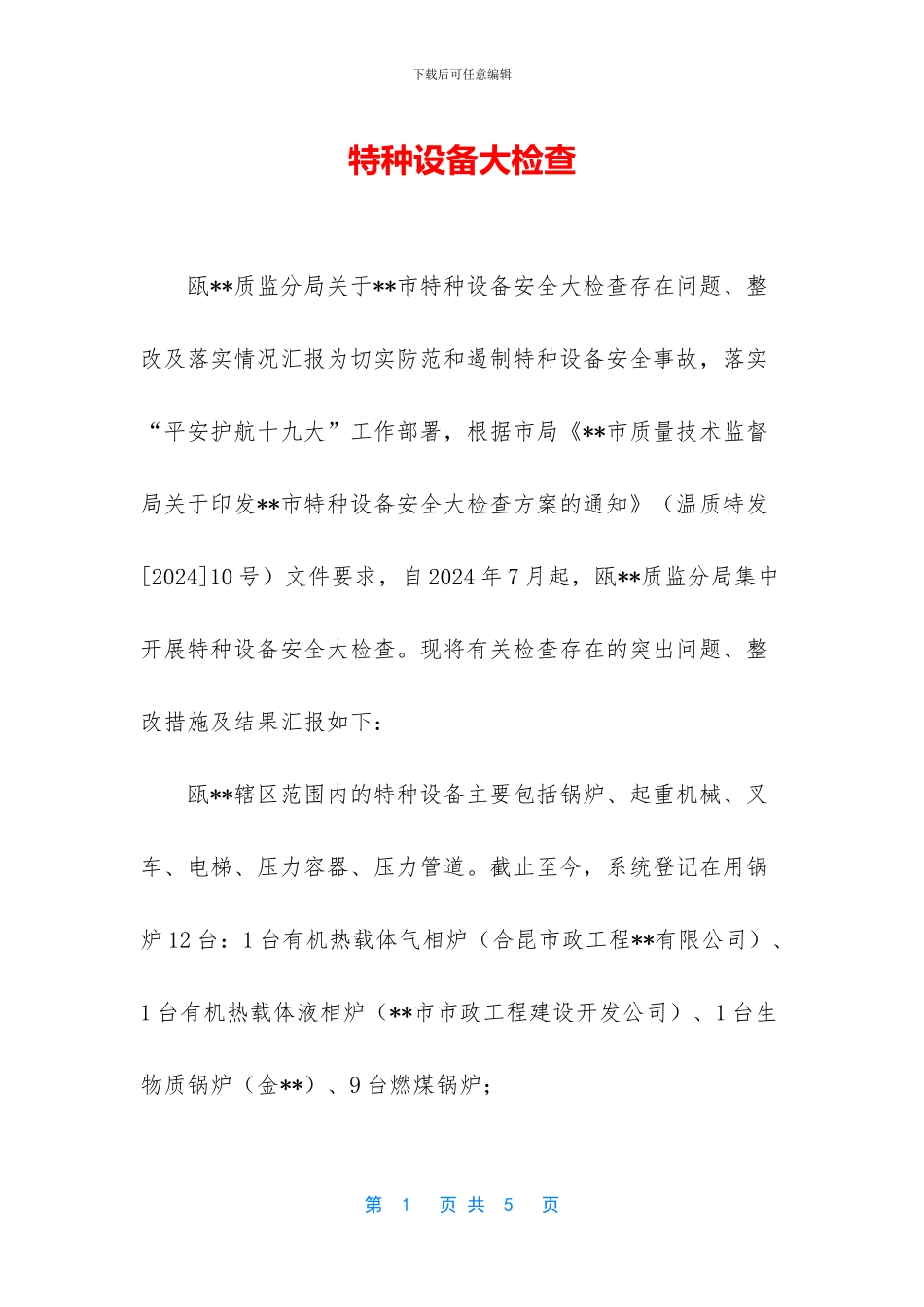 特种设备大检查_第1页