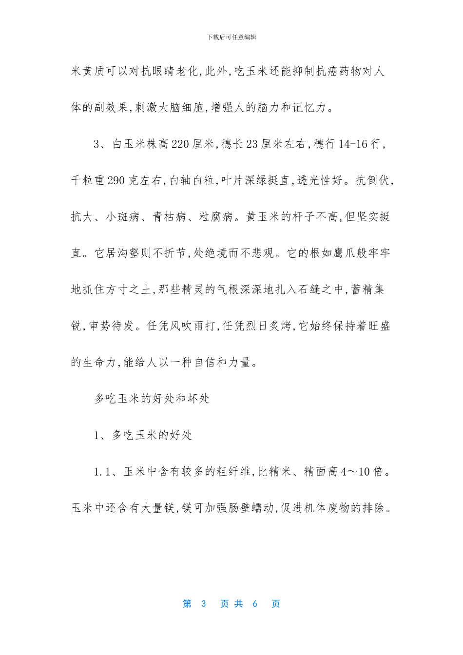 玉米营养价值及功效_第3页