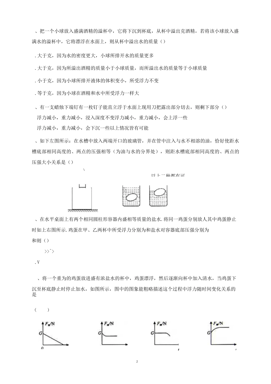 压强与浮力错题好题集2_第2页