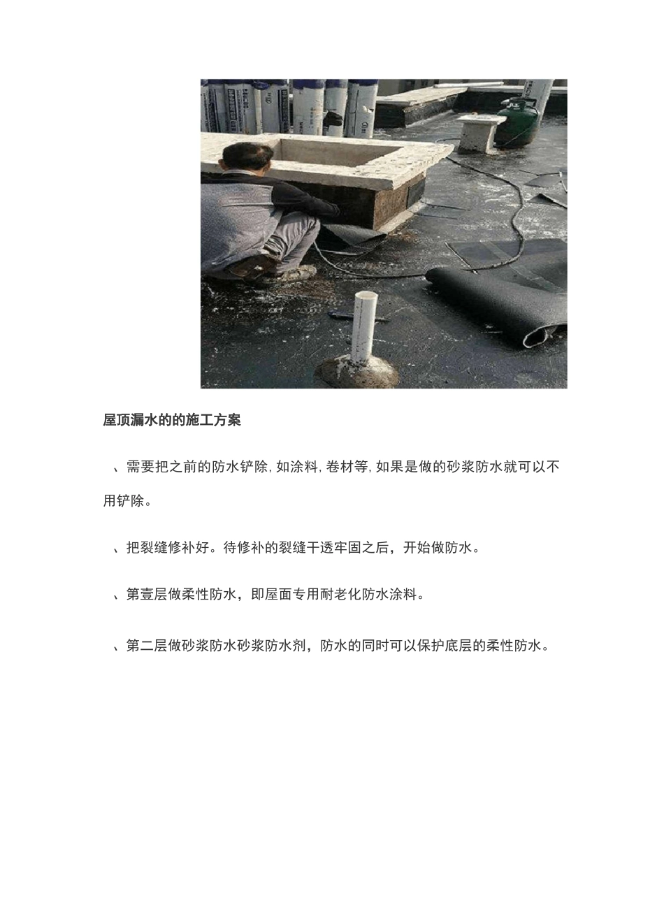 屋顶防水堵漏的做法_第3页