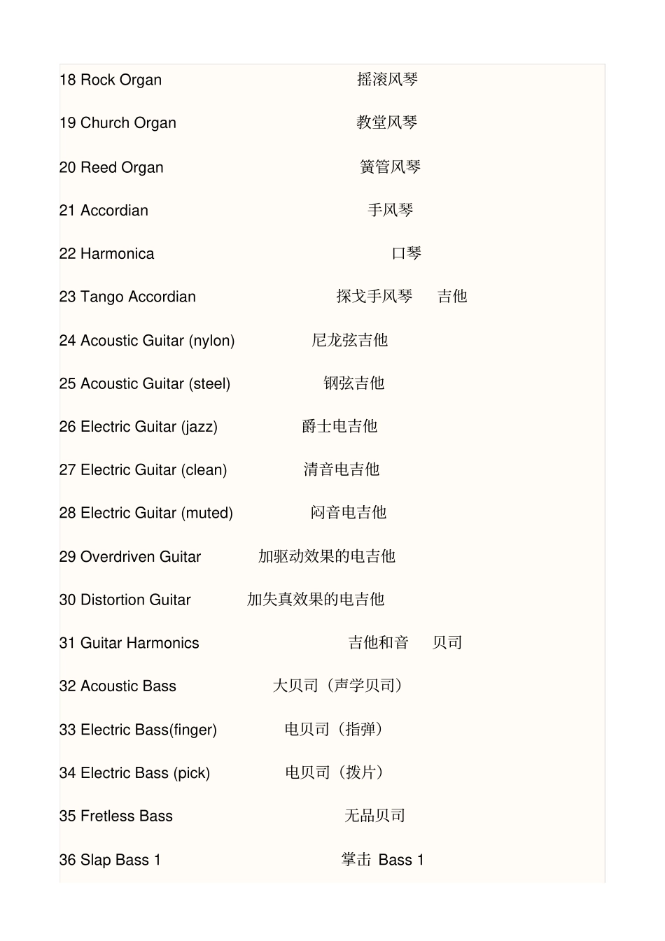 音乐英语词汇_第2页