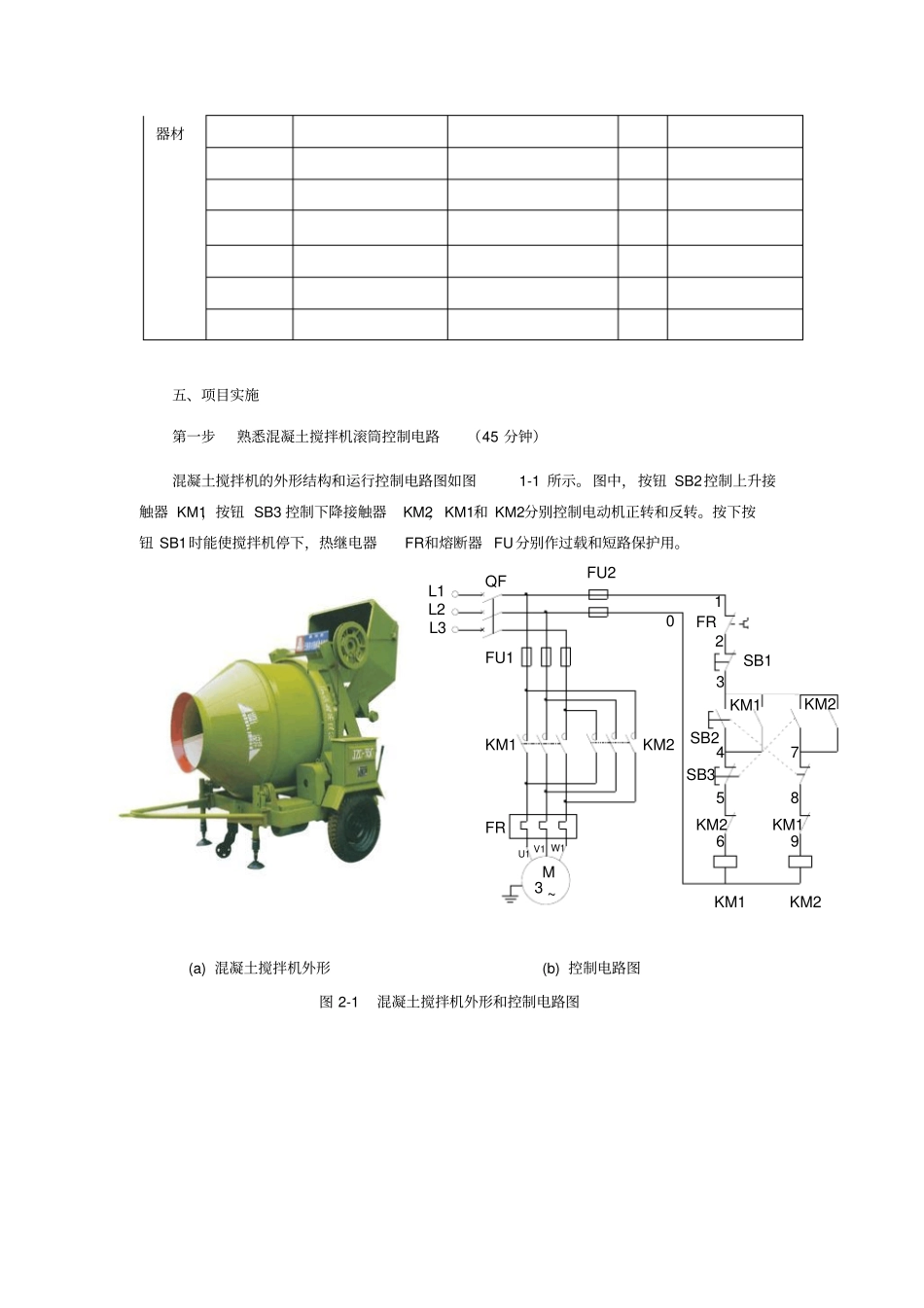 项目二混凝土搅拌机滚筒控制电路的安装23资料_第2页