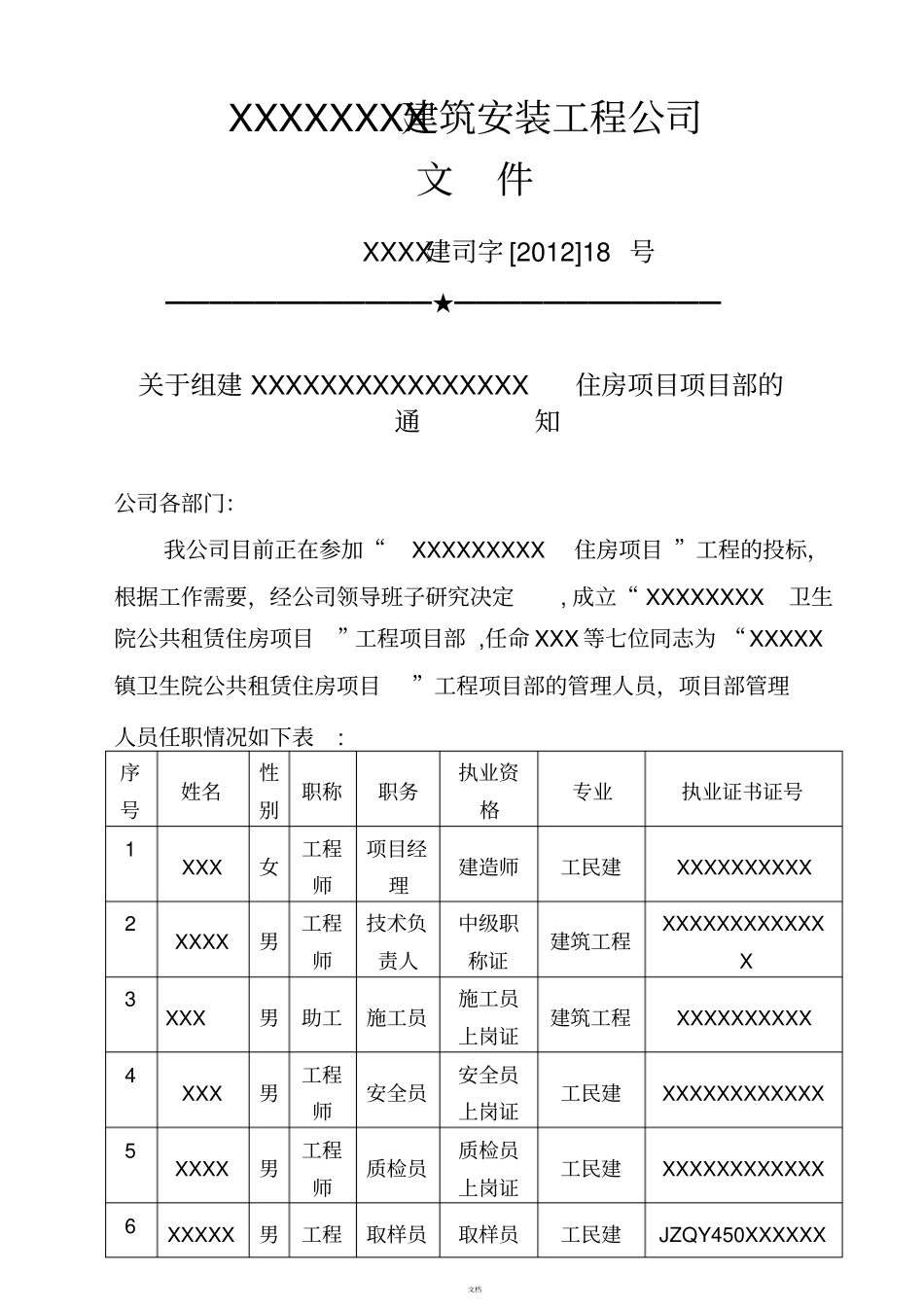 项目任职红头文件_第1页