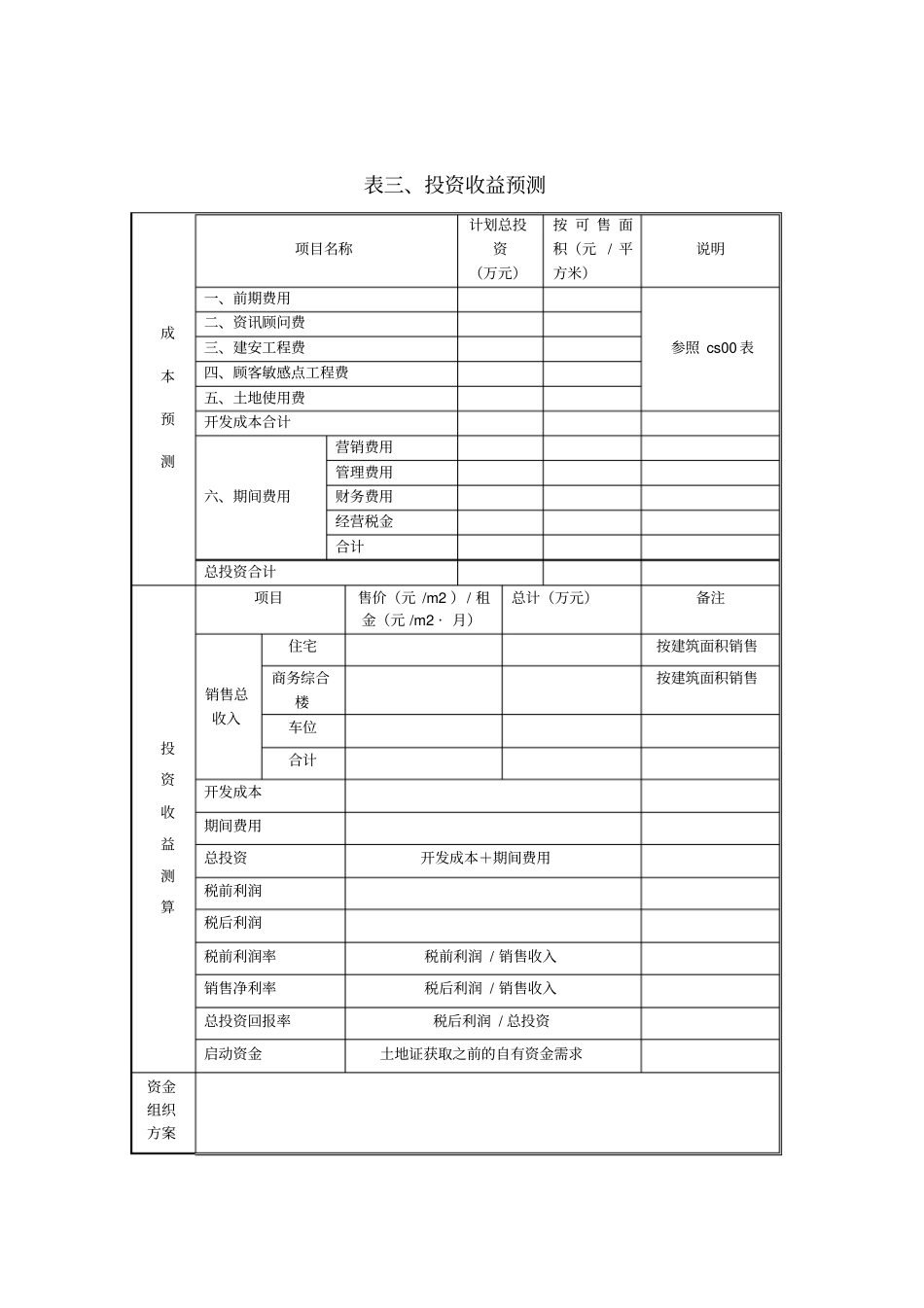项目初步评价报告模版_第3页