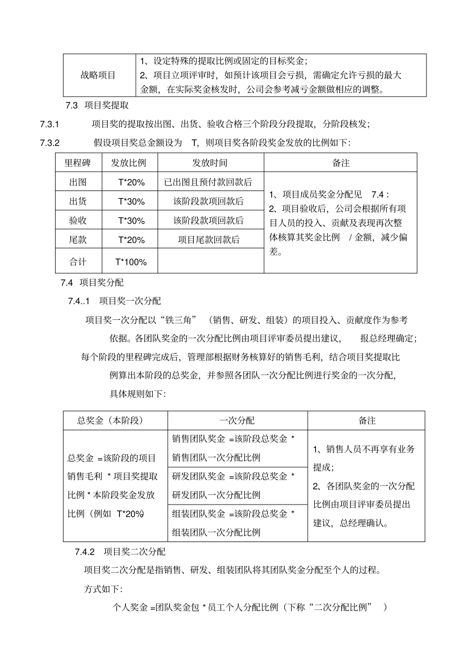 项目奖激励方案_第3页