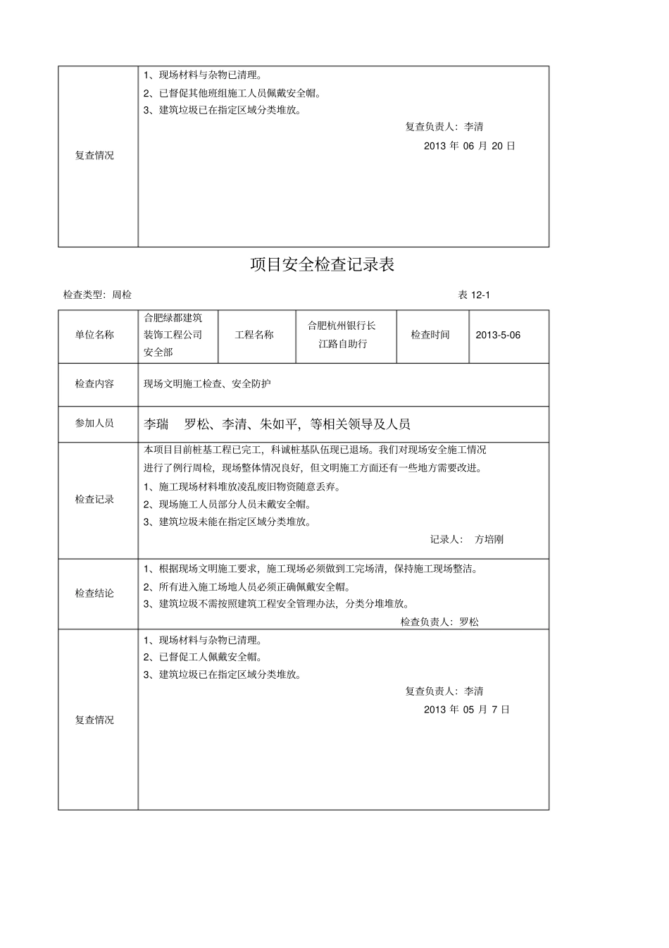 项目安全检查记录_第3页