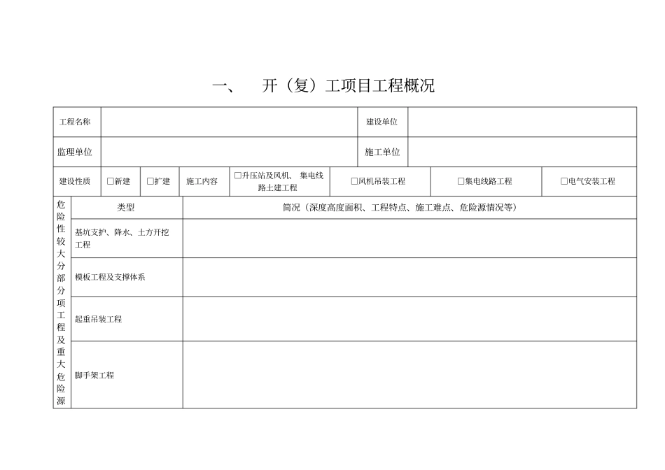 项目开复工条件审查表_第1页
