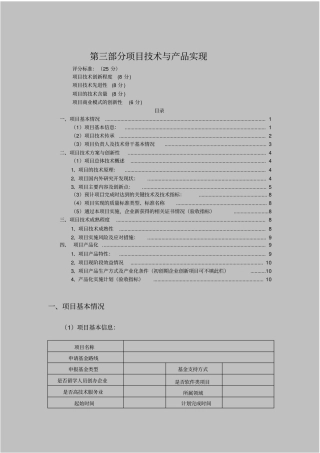 项目技术与产品实现