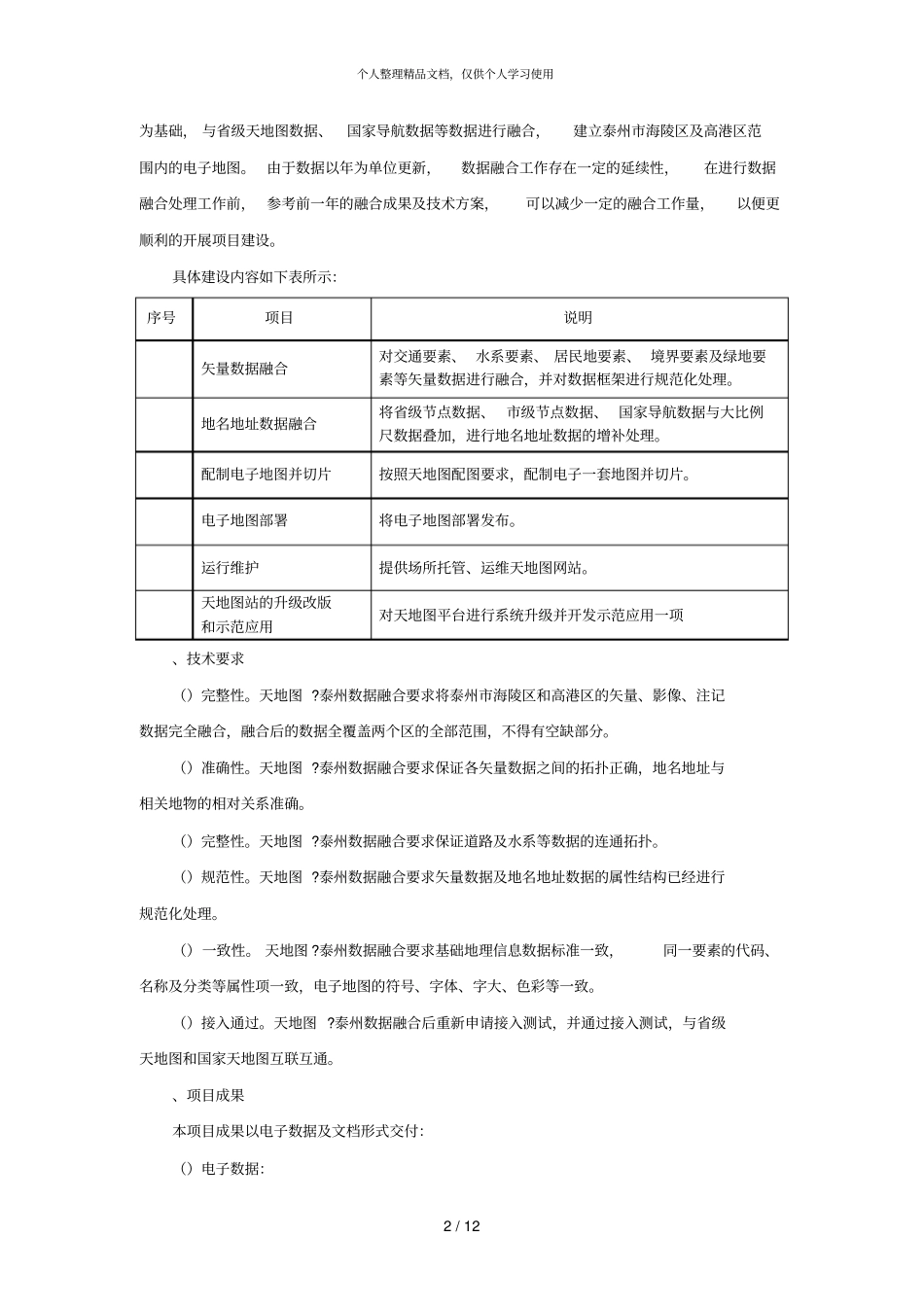 项目技术要求_第2页