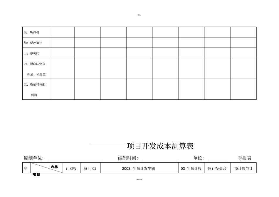 项目投资效益测算表_第2页