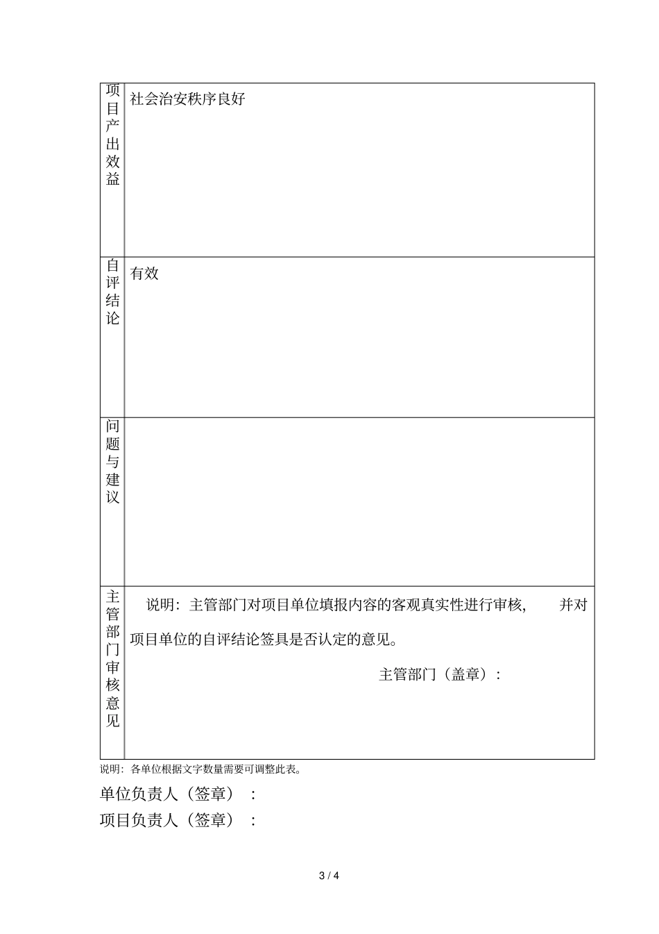项目支出绩效自评报告表_第3页