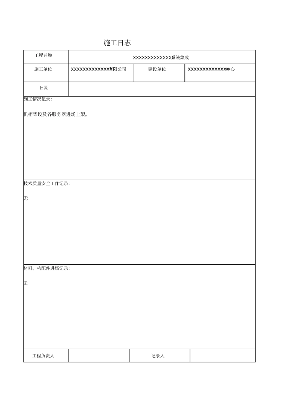 项目施工日志_第2页