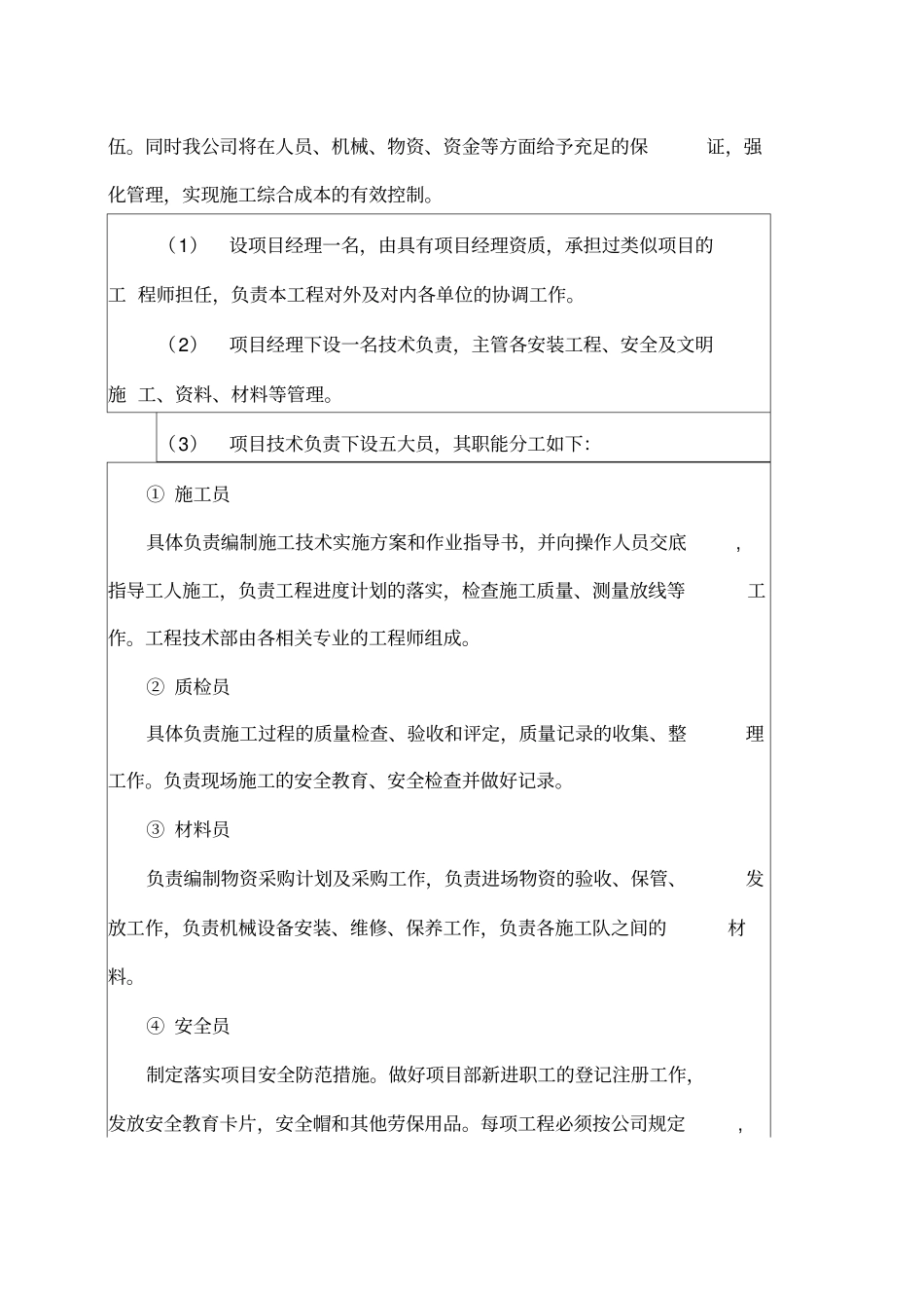 项目管理班子配备情况辅助说明资料_第2页