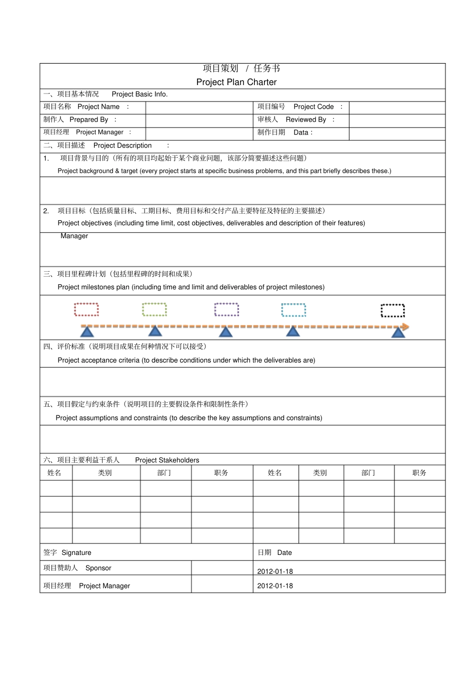 项目管理表格_第2页