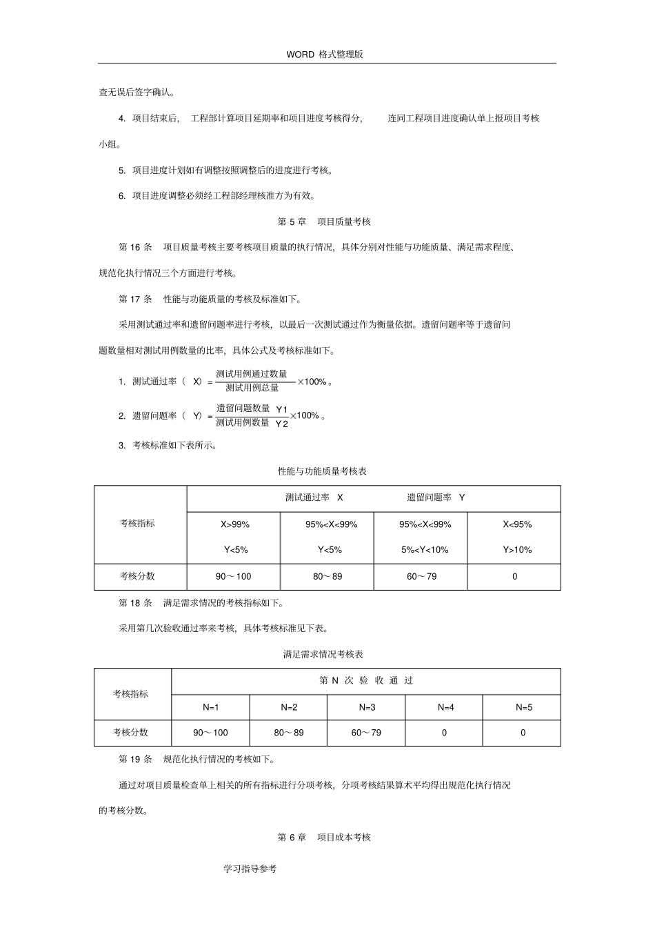 项目考核和奖惩管理制度汇编_第3页
