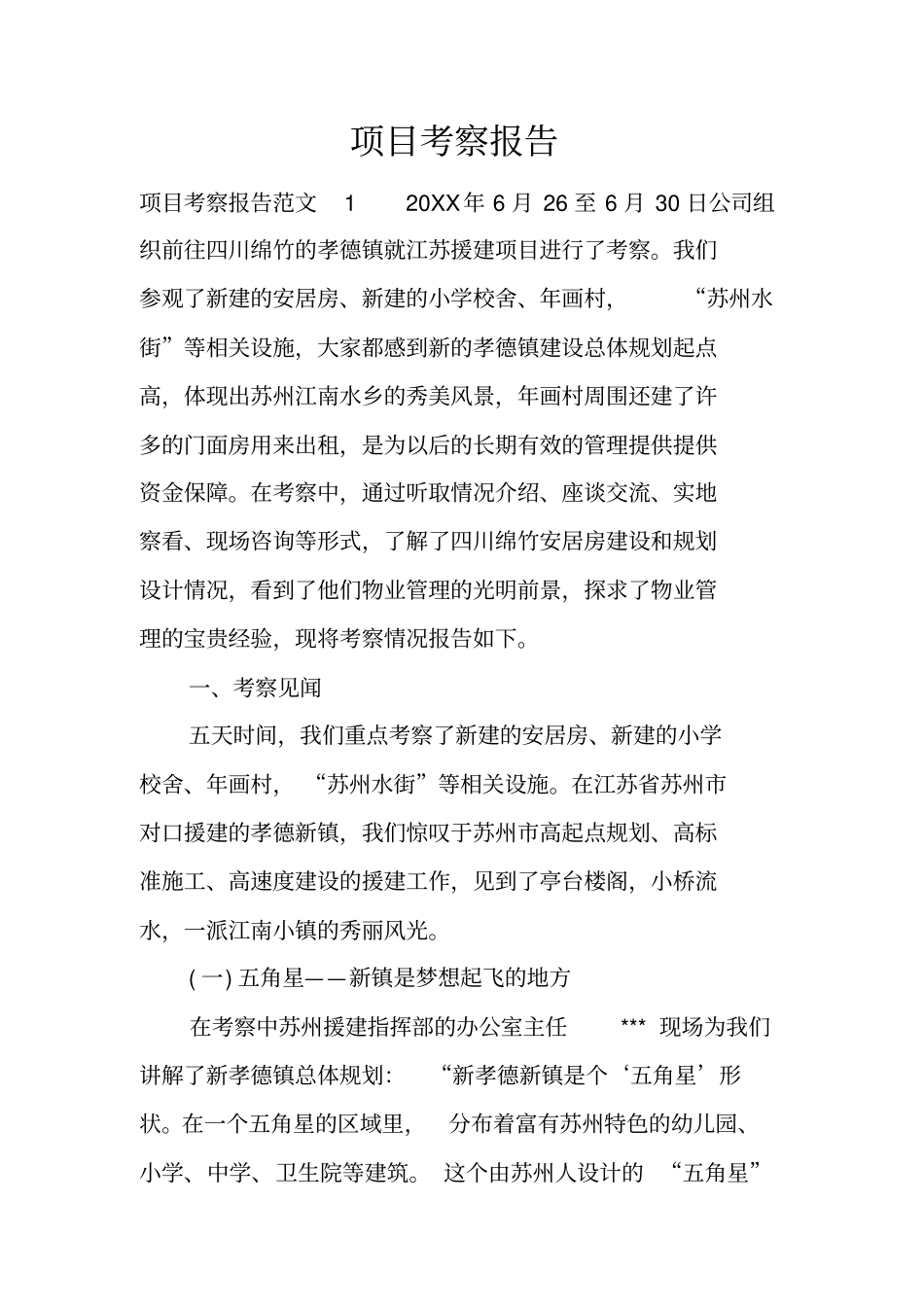 项目考察报告_第1页