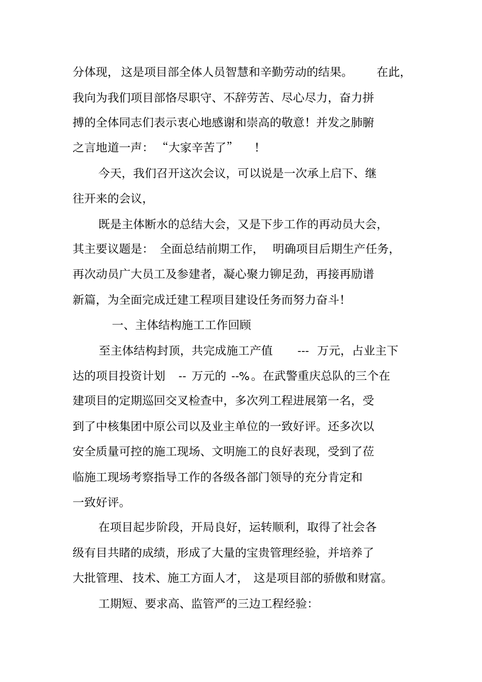 项目阶段性工作总结报告_第2页