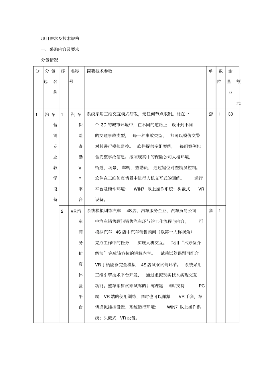 项目需求及技术规格_第1页