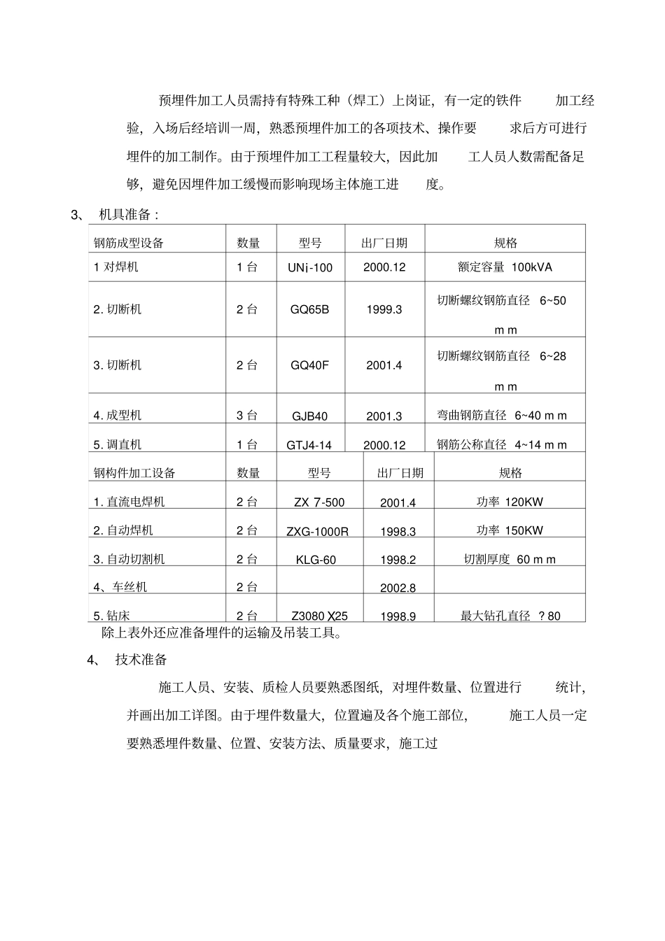 预埋件施工方案_第2页