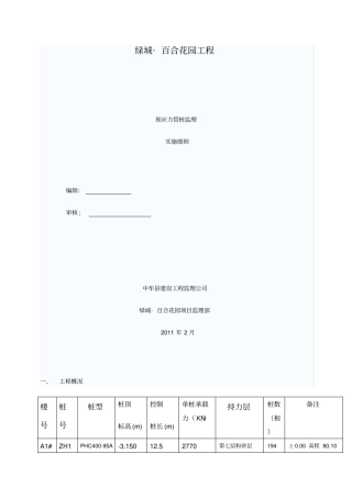 预应力管桩监理细则2