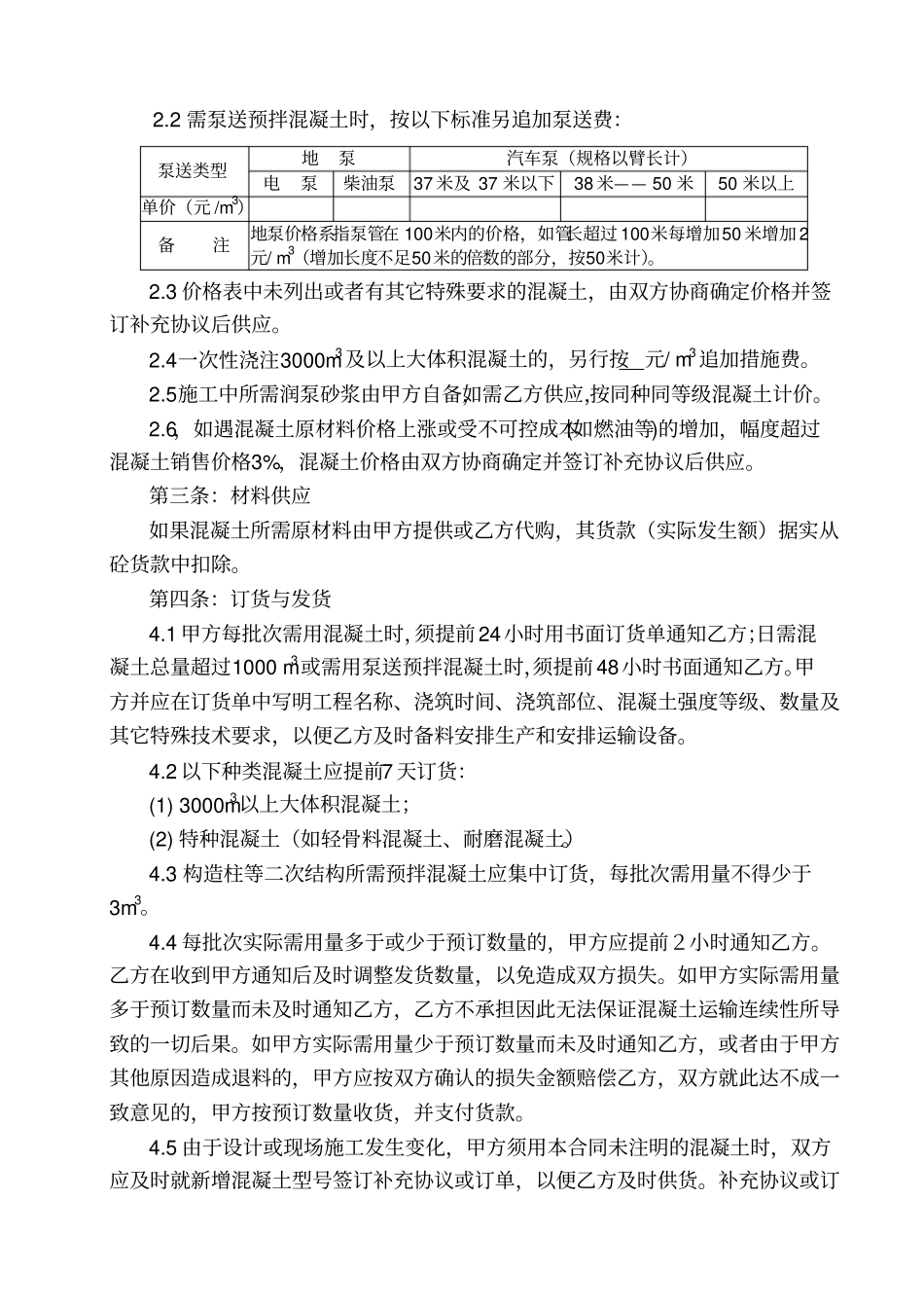 预拌混凝土买卖合同_第3页