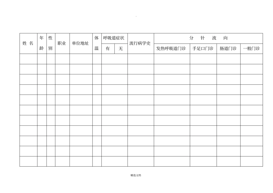 预检分诊登记本_第2页