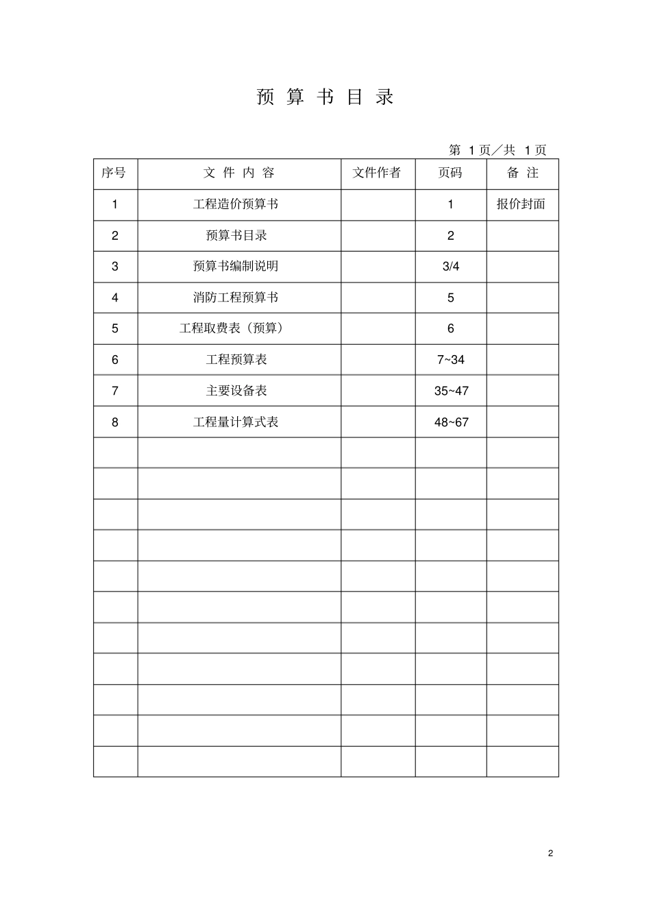 预算书封面表一3_第2页