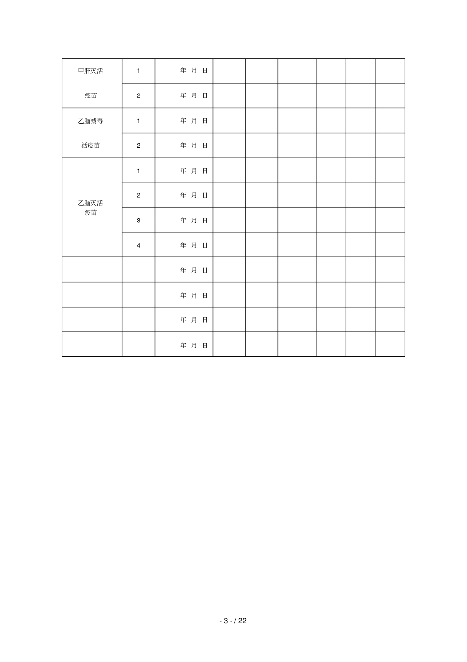 预防接种登记卡_第3页