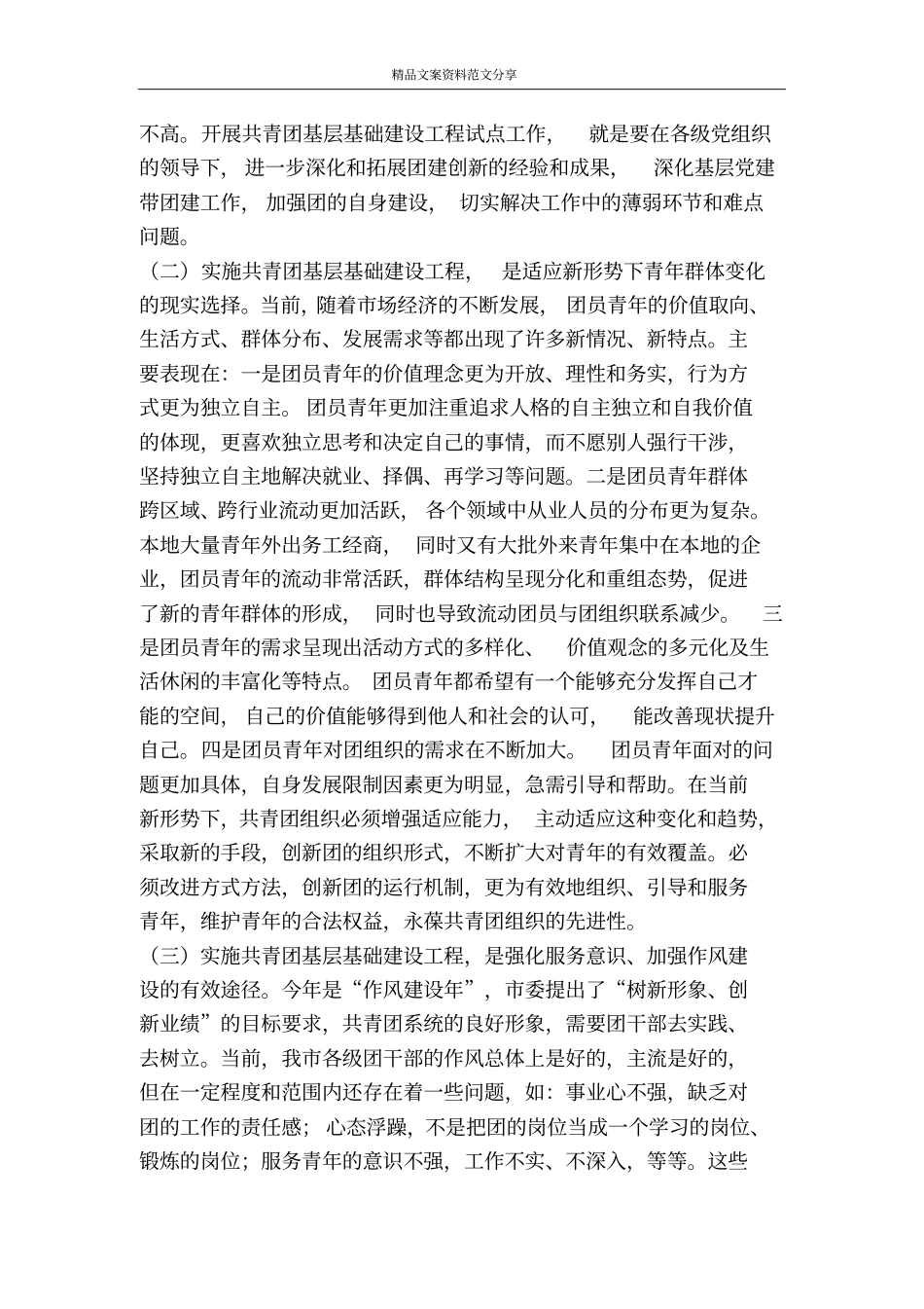 领导在共青团基层基础建设动员会讲话-精品文案范文_第2页