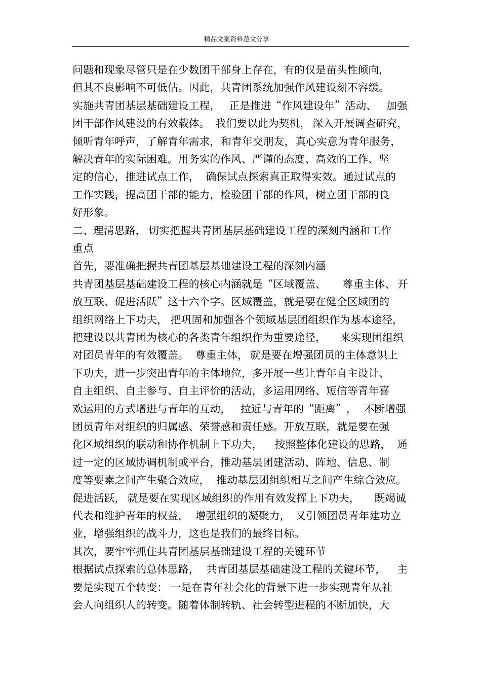 领导在共青团基层基础建设动员会讲话-精品文案范文_第3页