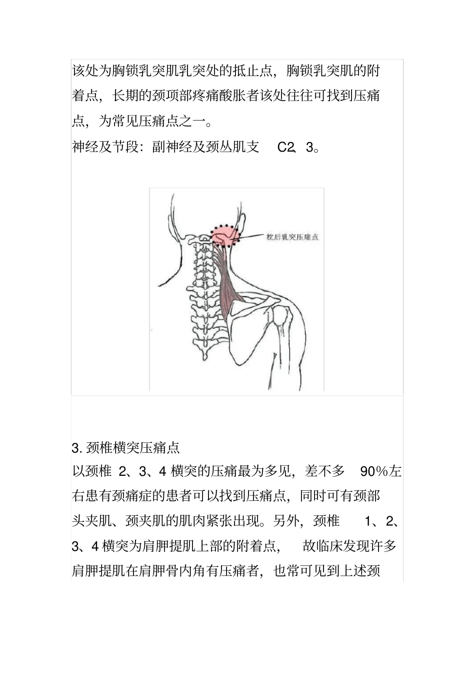 颈肩病常见的几个压痛点_第3页