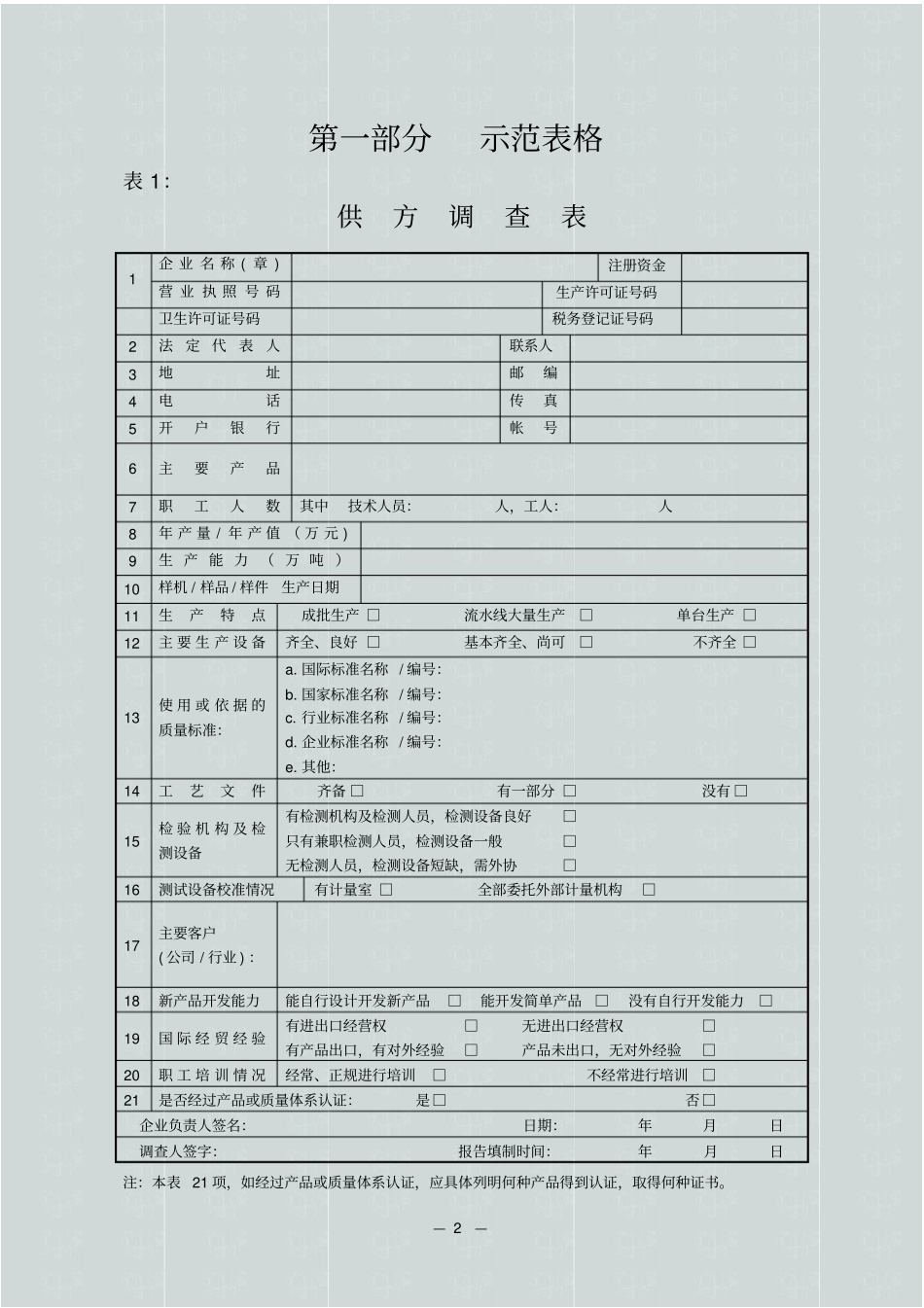 食品企业管理表格全套_第2页