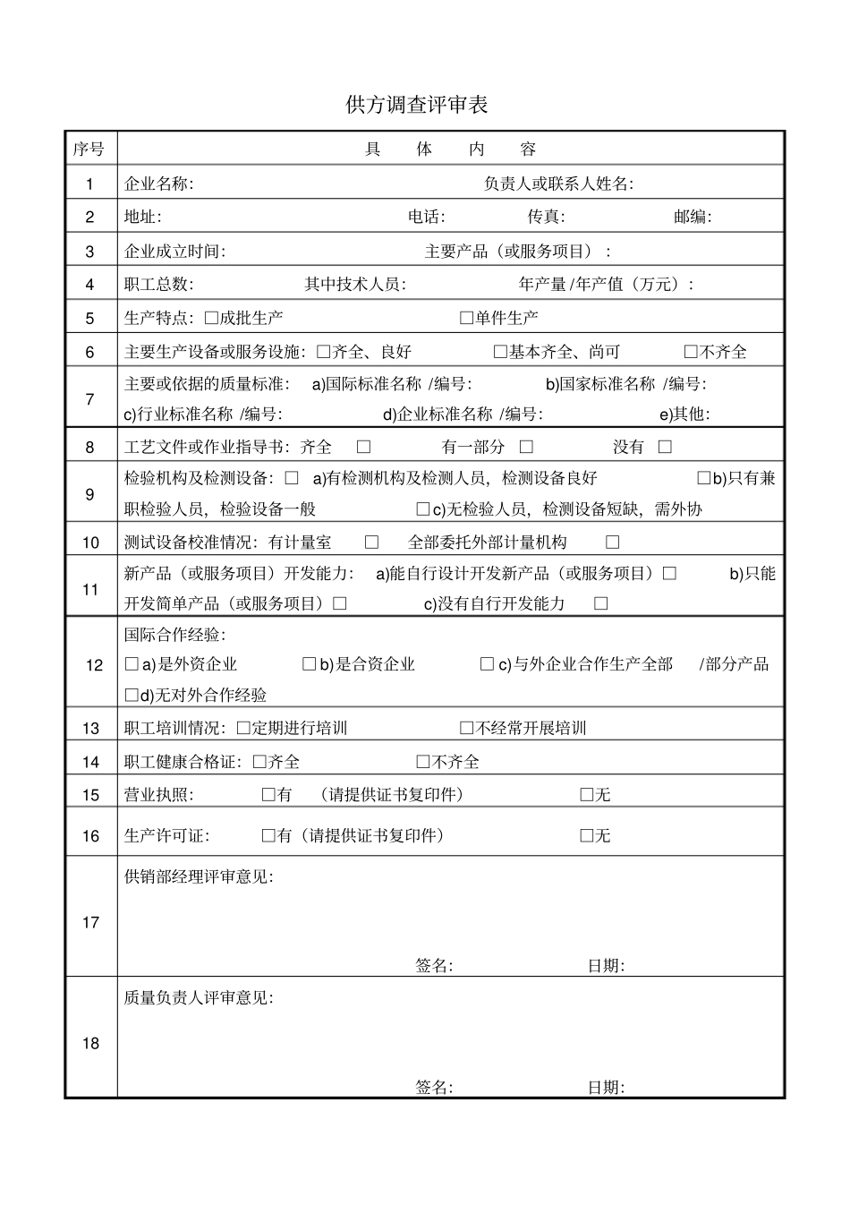 食品企业记录表格_第1页